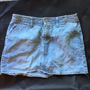 Denim mini skirt